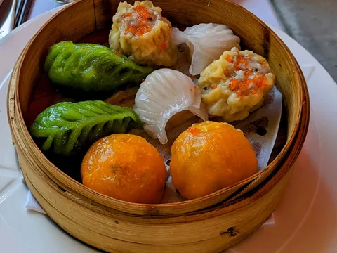Dim sum sampler at Uncle Yu's at the Vineyard