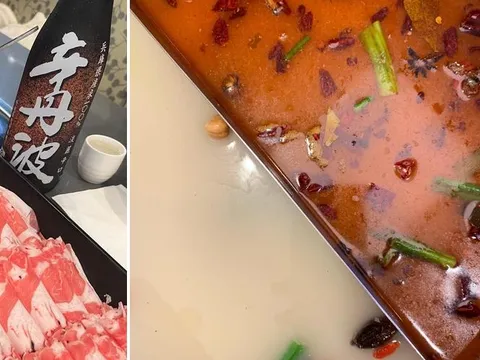 Happy Lamb Hot Pot dining and hot pot spread in Union City