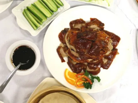 Peking duck platter at Royal Feast