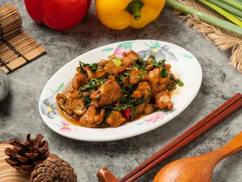 Chinese entree from Boiling Beijing in San Bruno