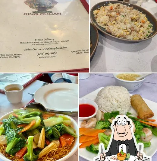 Chinese dishes at King Chuan Restaurant in San Carlos
